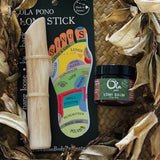 wellness, Massage stick,  Hand carved, Hawaiian Healing, Stress relief, Pain relief, Self Care, Guava, Waiwi,
, Anti-inflammatory, Tension relief, Massage balm, Essential oils, Penetrating, Medicinal plants, Tamanu oil, Kukui Nut oil, Macadamia Nut oil, Avocado oil, Hawaiian Chili Pepper, ‘Awa, ‘U’haloa, Turmeric, Increase circulation, Hawaiian Beeswax
Massage set, gift of wellness,