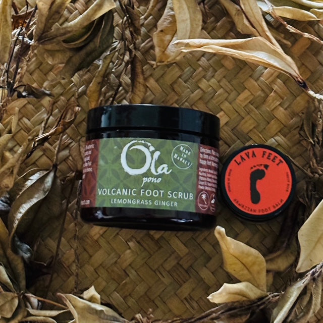 Foot therapy, Foot care, dry skin, cracked feet, callous therapy, soothing, cleansing, moisturizing, circulation, stimulating, exfoliating, softening, nail care, 
Organic, Gentle, Pure, Paraben Free, Clean Beauty, Renewing, Natural beauty, Nourishing, Healthy, Island, Tropical, Lifestyle, Rejuvenating, High in Antioxidants, Eco-friendly, Farm to Skin, Handmade, Artisan Crafted, Sustainable, Biodegradable, Small Batch, Plant Based, Hawaiian, Cruelty Free, All Natural, Mindful, Conscious, Botanical. Ethical
